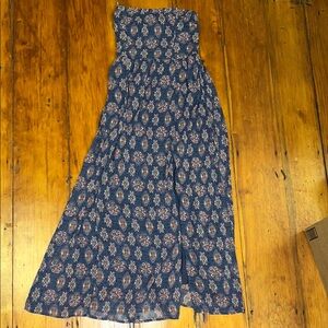 Floral Print Strapless Sundress